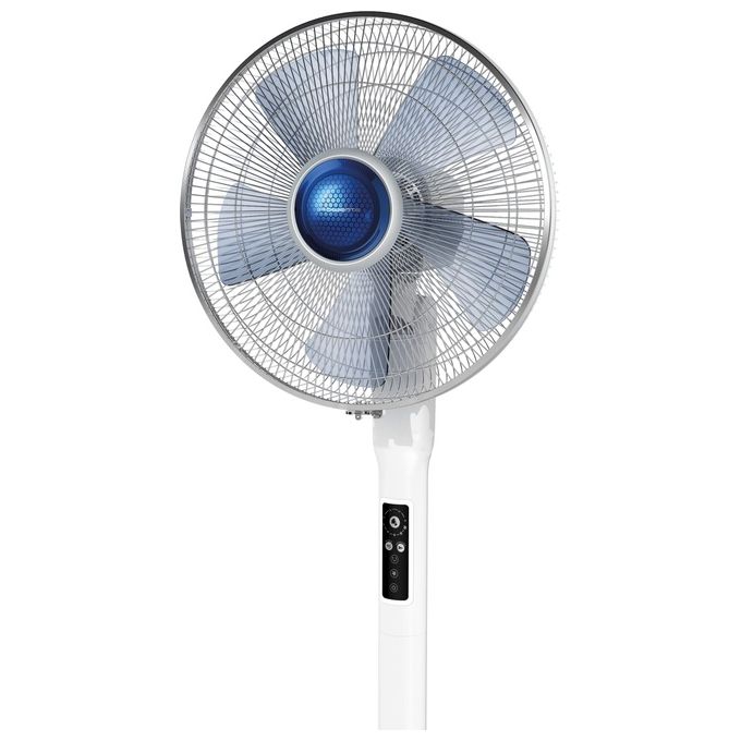 Rowenta VU5870 Turbo Silence Extreme+ Ventilatore a Piantana Regolabile con 5 Velocita' Altezza Fino a 145 cm Colore Bianco