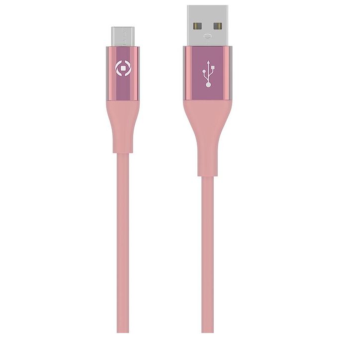 Celly Usb Micro Color 3mt Rosa