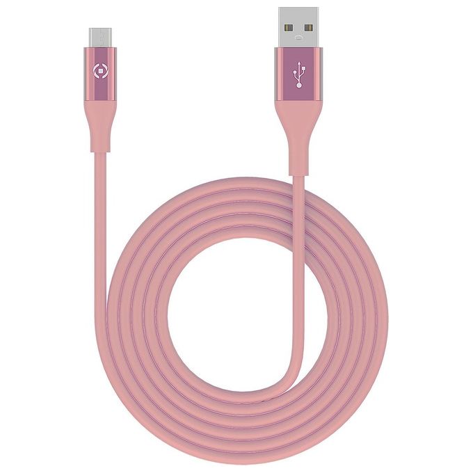 Celly Usb Micro Color 3mt Rosa