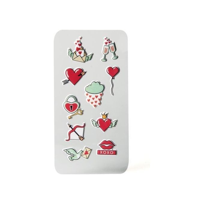 Celly 3D Stickers Teen Hearts