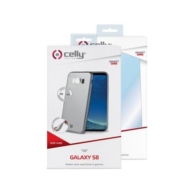 SOFTMATT Cover Galaxy S8 Silver