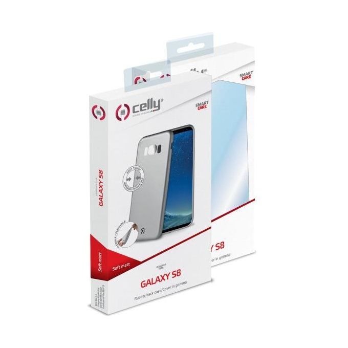 SOFTMATT Cover Galaxy S8 Silver