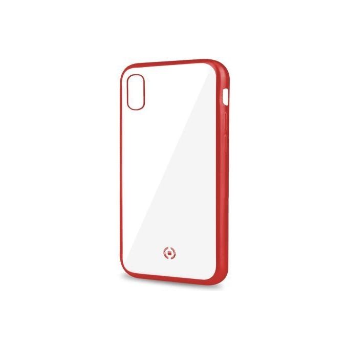 Celly Laser Matt Cover per iPhone XR Rosso