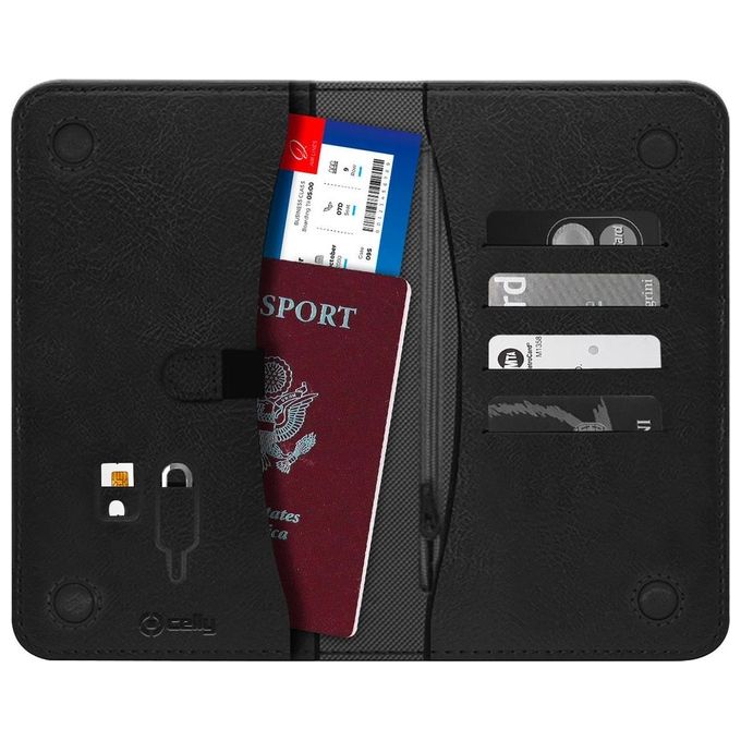 Celly Duomo Passport Holder Porta Passaporto Nero