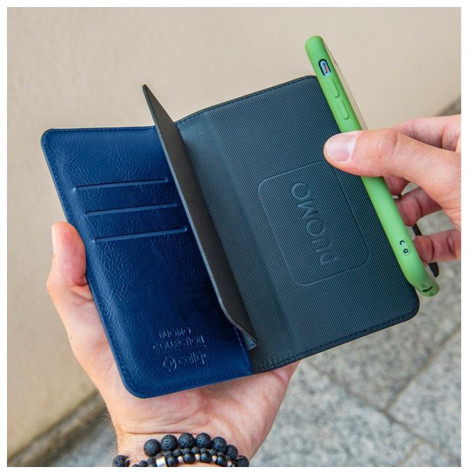 Celly Duomo Wallet Case Custodia per Smartphone 5.8'' Blu