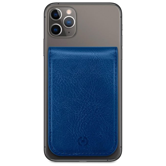 Celly Duomo Card Holder Portacarte per Smartphone Blu