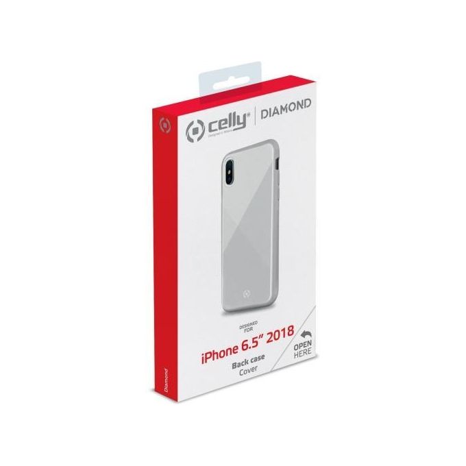 Celly Diamond Case per iPhone XS Max Bianco