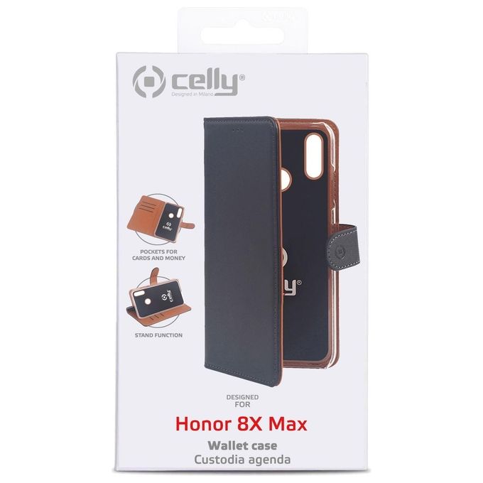 Celly Wally Case per Honor 8X Max Nero