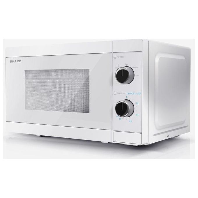 Sharp YC-MS01E-C Forno a Microonde Capacita' 20 Litri Potenza 800W Controllo meccanico 5 Livelli di potenza Bianco