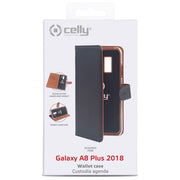 Celly Wally Case per Samsung Galaxy A8+ 2018 Nero
