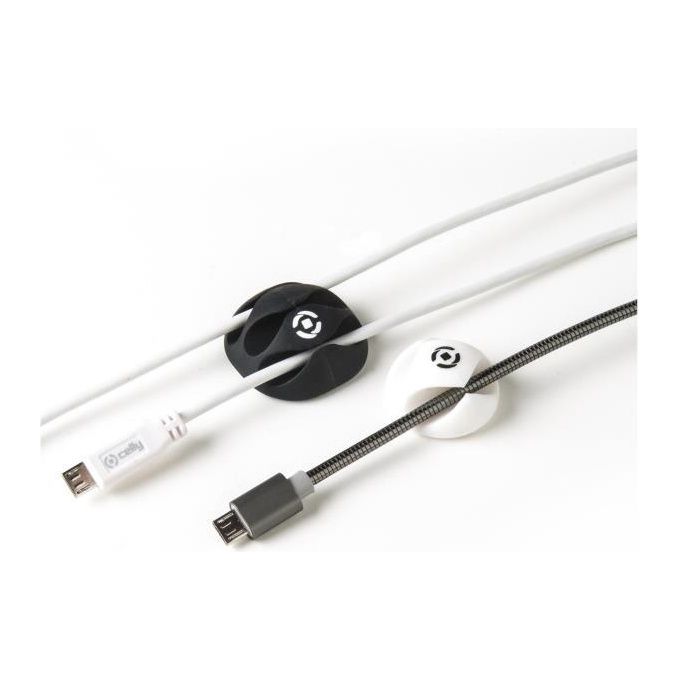 Celly Supporto Cavi Clip 6 Pezzi