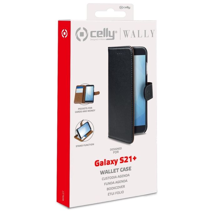 Celly Wally Case per Samsung Galaxy S21+ 5g Nero