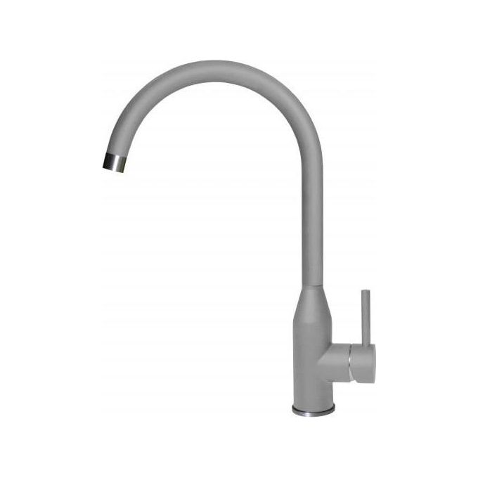 Elleci MKKADI97 Adige - Miscelatore da cucina monocomando, da incasso, Keratek Plus, canna girevole, 40 cm, Grigio Chiaro