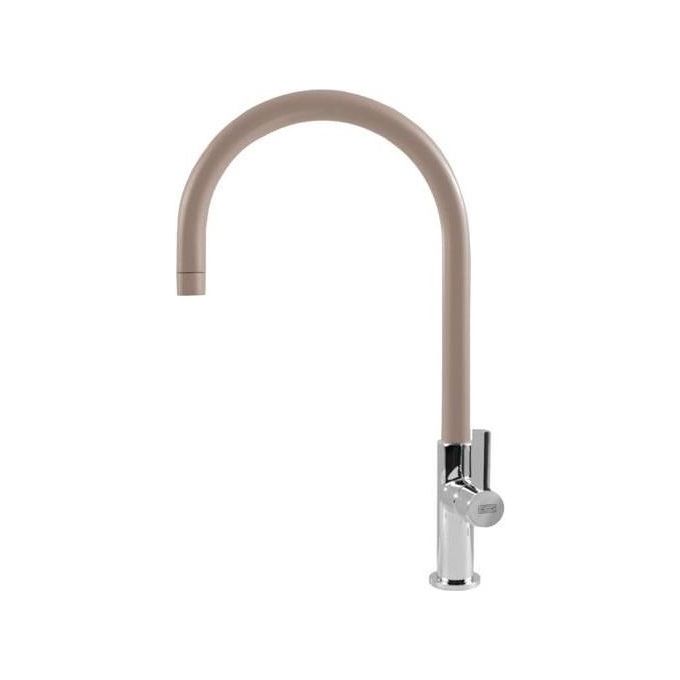 ELLECI MGKVTA43 Volta Miscelatore monocomando con canna alta girevole Modern Tortora 43