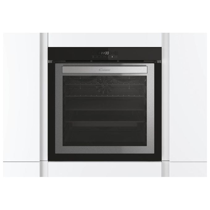 Candy FCDNE808VX Forno Elettrico Multifunzione da Incasso Capacita' 75 Litri Classe energetica A 14 funzioni Doppia cavita' Full Touch Luci interne LED 60 cm Inox
