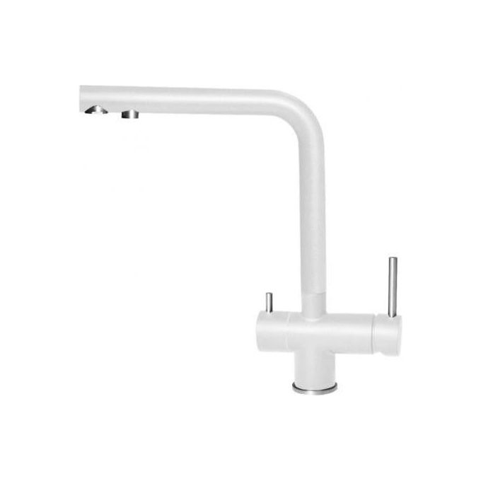Elleci MKKTOU96 Tourmaline Miscelatore monocomando con canna girevole Modern-Green Bianco 96