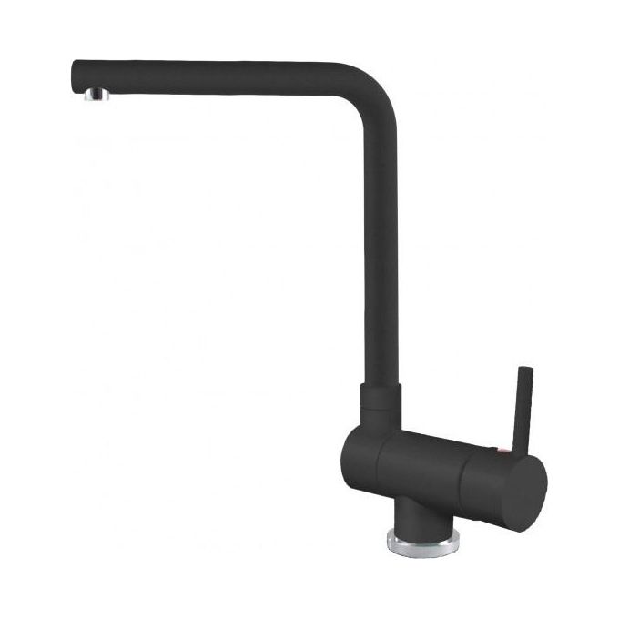 ELLECI MGKDAN40 Danubio Monocomando reclinabile con canna girevole Modern Granitek Nero Full Black 40