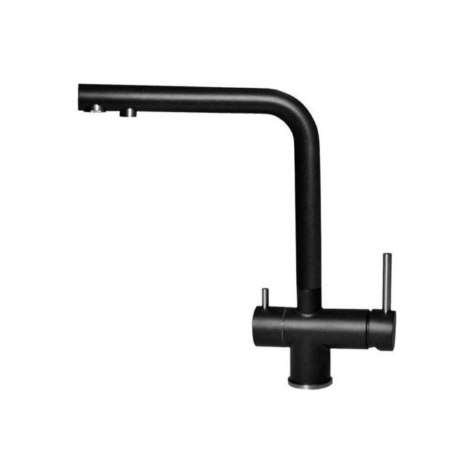 Elleci MKKTOU86 Tourmaline Miscelatore filtrante monocomando con canna alta girevole Modern - Green Nero 86