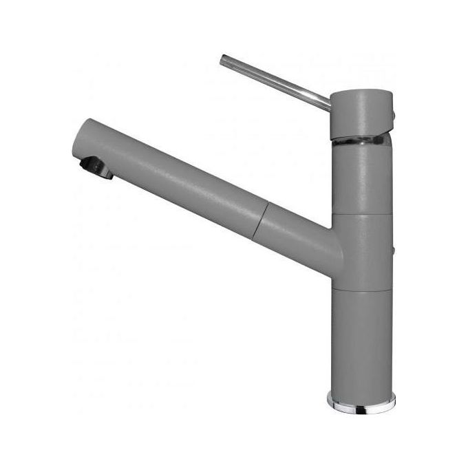 Elleci MGKREN48 Reno Miscelatore monocomando con canna girevole e doccetta estraibile Classic Grigio Cemento 48