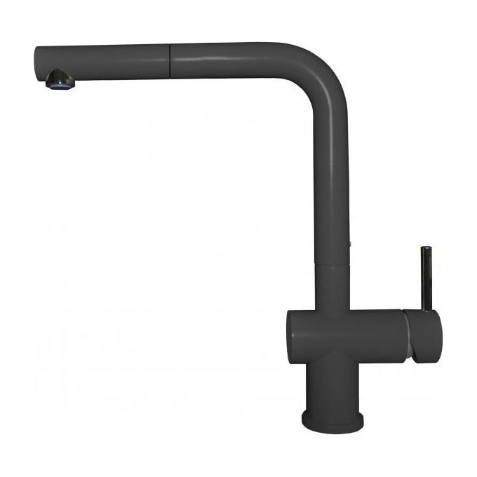 Elleci MGKSTP40 Stream plus Monocomando con canna girevole e doccetta estraibile Modern Nero