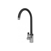 Elleci Rain MKKRAI86 - Miscelatore da cucina monocomando, da incasso, Keratek, canna girevole, 40,6 cm, Nero