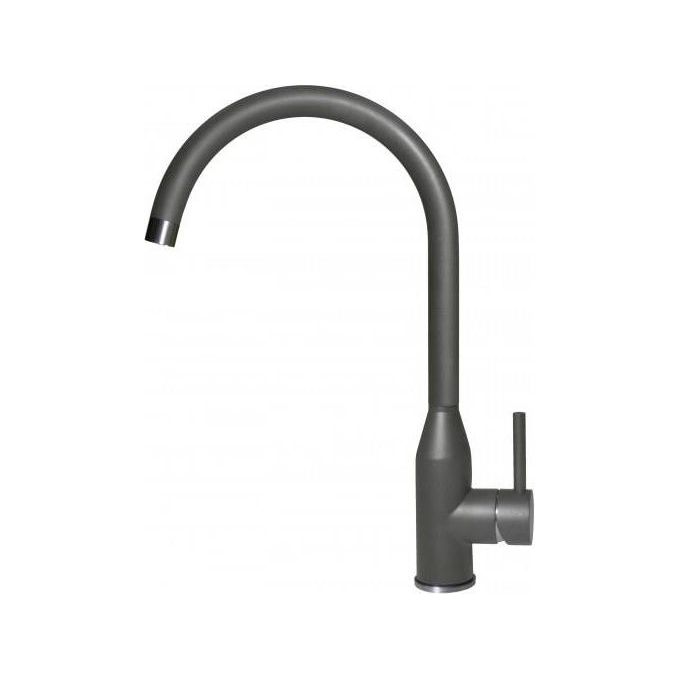 Elleci MKKADI99 Adige Miscelatore da cucina monocomando beccuccio girevole 360° foro incasso ø35 mm Keratek colore Grigio Scuro