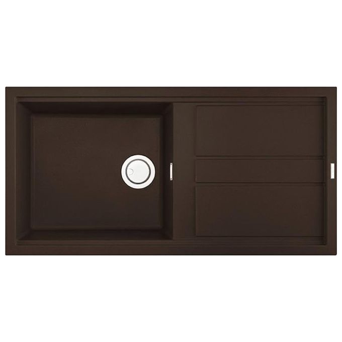 ELLECI LMB48078 Best 480 Lavello Granitek gocciolatoio reversibile espresso 1 Vasca 100 cm
