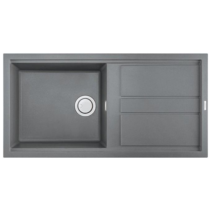 Elleci LKB48097 Best 480 Lavello Keratek Gocciolatoio reversibile 1 Vasca 100 cm Grigio