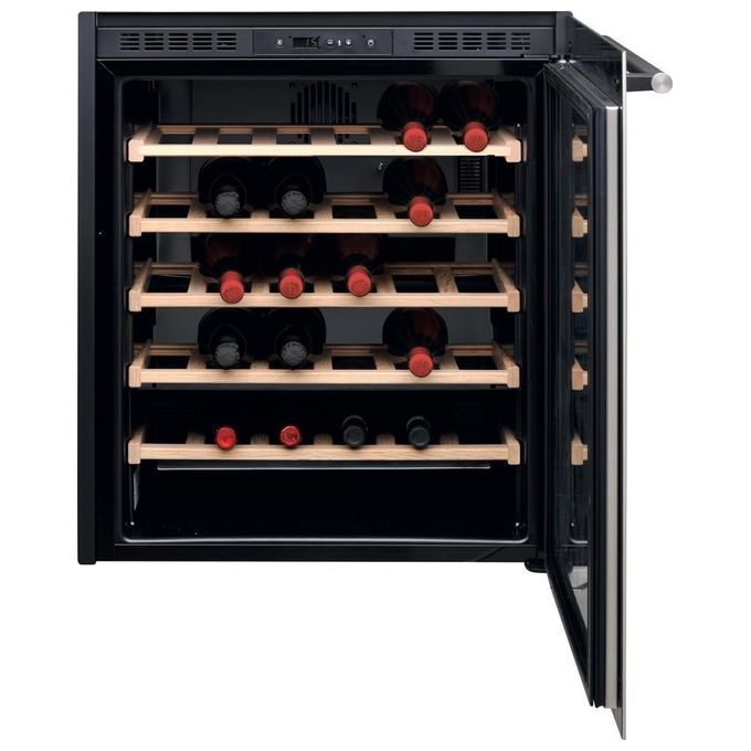 Hotpoint HA6 WC711 Cantinetta Vino 36 Bottiglie Classe energetica G 5 Ripiani in rovere 68 cm Nero