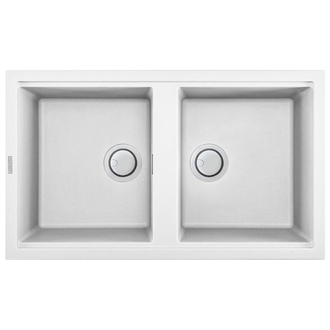 Elleci LKB45096 Best 450 Lavello Keratek 2 Vasche 86 cm Bianco