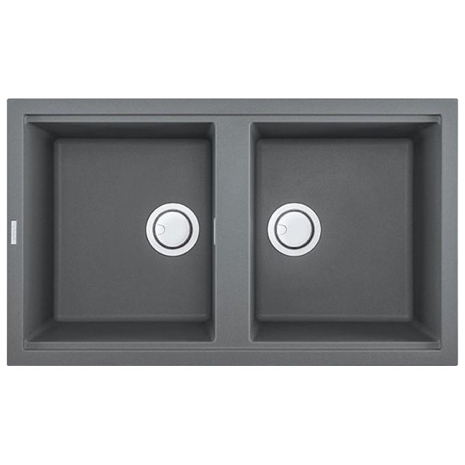 Elleci LMB45073 Best 450 Lavello Metaltek 2 Vasche 86 cm Titanio