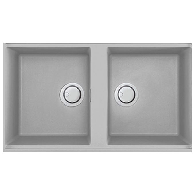 Elleci LMB45079BSO Best 450 Lavello Metaltek 2 Vasche 84 cm Alluminio