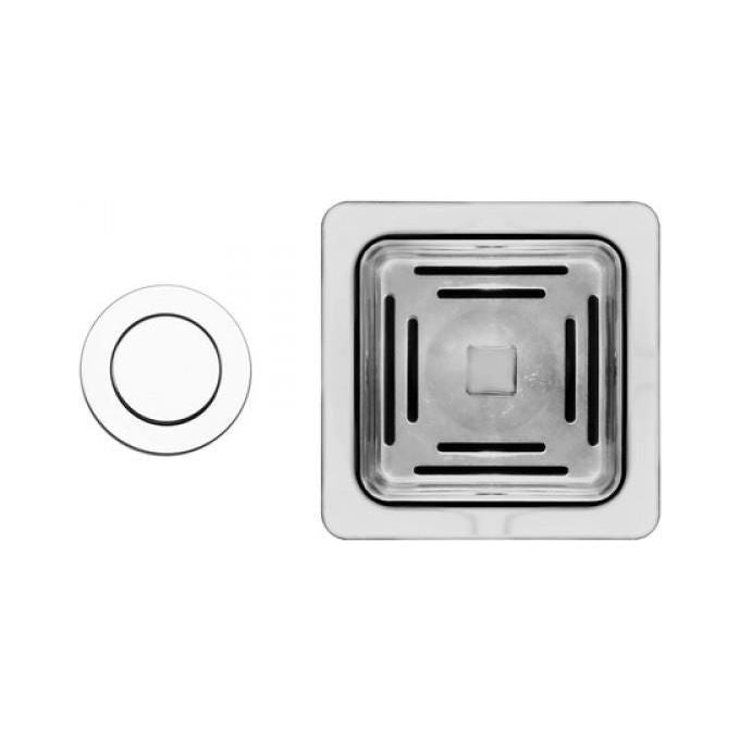Elleci ASP16302 pop-up Waste 1way-3,5square Strainer Plug And Control Knob For Karisma Collection pil.salt Autoamtico 1via 3,5 Griglia Comando Tondo