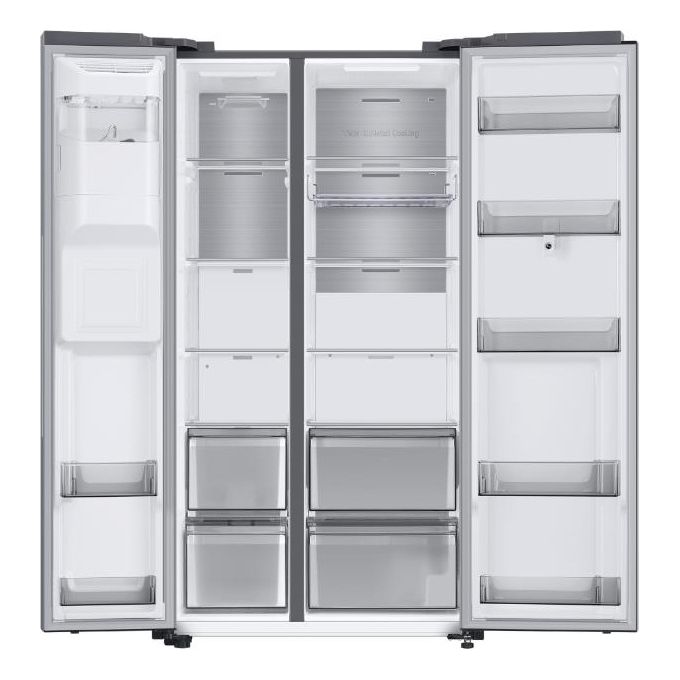 Samsung Family Hub RS6HA8891SL Frigorifero Side by Side 614 Litri Classe E No Frost Premium Multi flow Plus 178 cm  Ez Clean Steel Silver