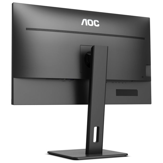 AOC U32P2 - Monitor UHD da 32 pollici, regolabile in altezza (3840 x 2160, 75 Hz, HDMI 2.0, DisplayPort, hub USB), colore: Nero