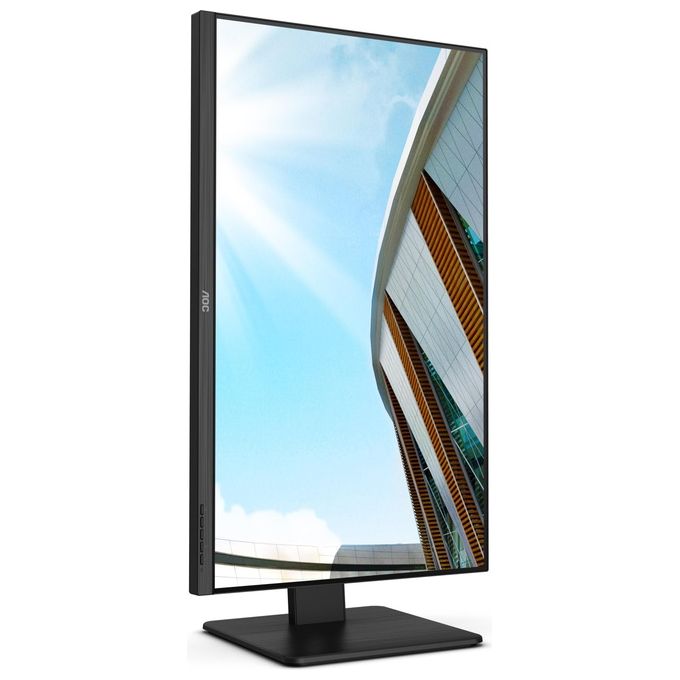 AOC U32P2 - Monitor UHD da 32 pollici, regolabile in altezza (3840 x 2160, 75 Hz, HDMI 2.0, DisplayPort, hub USB), colore: Nero