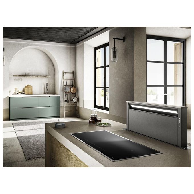 Elica PRF0162869 GETUP NAKED-A-90 Cappa Downdraft Classe energetica A 3 Velocita' Aspirante Touch Control Infrarossi 90 cm Effetto Ghisa