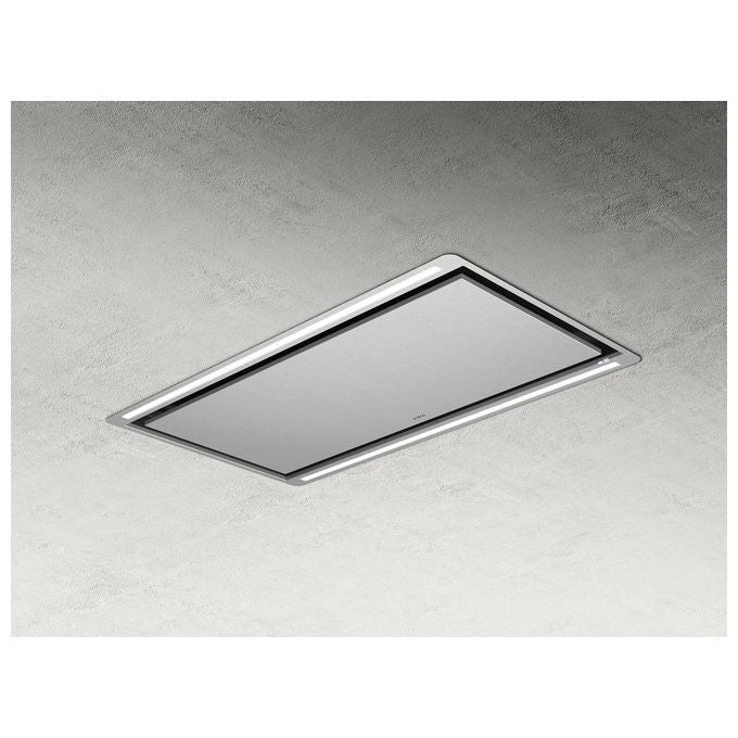 Elica PRF0167045 Cappa a Soffitto Classe energetica A 5 Velocita' Aspirante Radiocomando Illuminazione LED 100 cm Inox