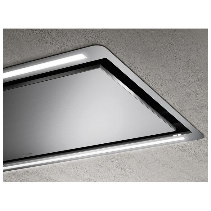 Elica PRF0167045 Cappa a Soffitto Classe energetica A 5 Velocita' Aspirante Radiocomando Illuminazione LED 100 cm Inox