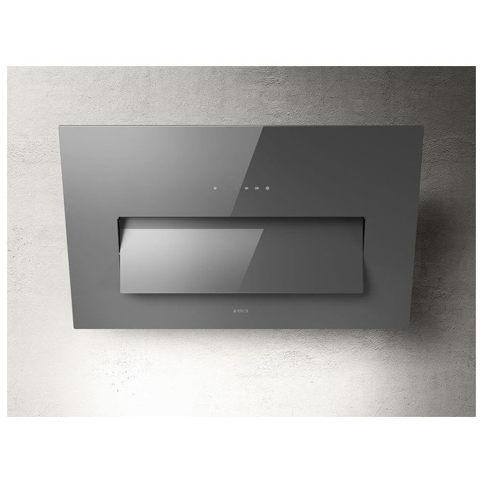 Elica PRF0164462 BLOOM GR-A-85 Cappa a Parete Classe energetica A 3 Velocita' Aspirante Touch Control 85 cm Grigio