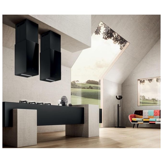 Elica HAIKU ISLAND BL-A-32 PRF0146285 Cappa a Isola Classe energetica A 3 Velocita' Aspirante 32 cm Vetro Nero