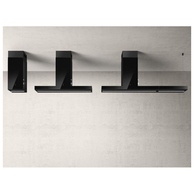Elica HAIKU ISLAND BL-A-120 PRF0146286 Cappa a Isola Classe energetica A 3 Velocita' Aspirante Touch Control Illuminazione LED 120 cm Vetro Nero