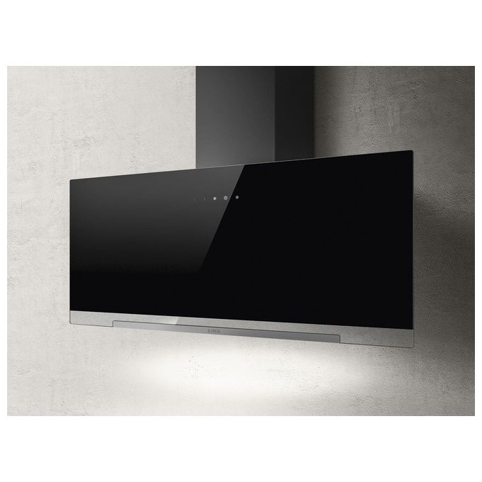 Elica PRF0166939 APLOMB BL-A-90 Cappa a Parete Classe energetica A 3 Veloicta' Aspirante o Filtrante Touch Control 90 cm Vetro Nero