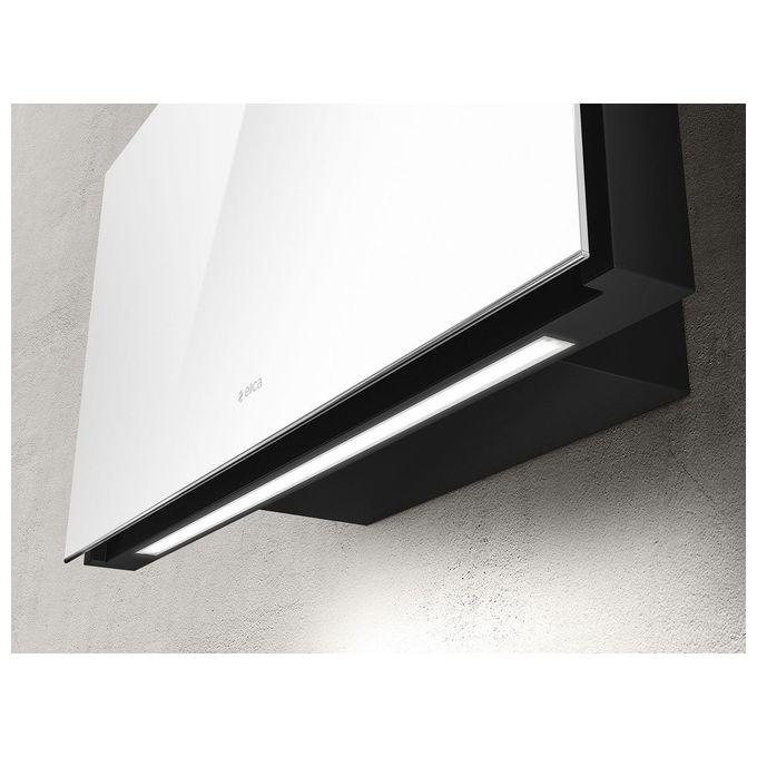 Elica PLAT WH-F-55  Cappa a parete filtrante Comandi Touch Control Classe energetica A Portata 710 m3-h 55 cm Vetro Bianco PRF0165707