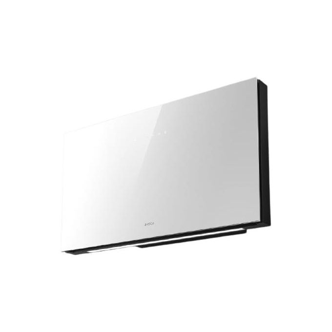 Elica PLAT WH-F-55  Cappa a parete filtrante Comandi Touch Control Classe energetica A Portata 710 m3-h 55 cm Vetro Bianco PRF0165707