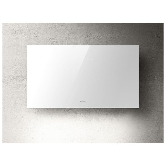 Elica PLAT WH-F-55  Cappa a parete filtrante Comandi Touch Control Classe energetica A Portata 710 m3-h 55 cm Vetro Bianco PRF0165707