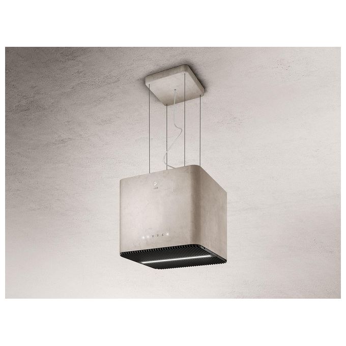 Elica PIX CONCRETE-F-42 Cappa a Isola sospesa Classe energetica A 3 Velocita' + Intesiva Filtrante Portata 620 m³-h 42 cm Cemento PRF0146222