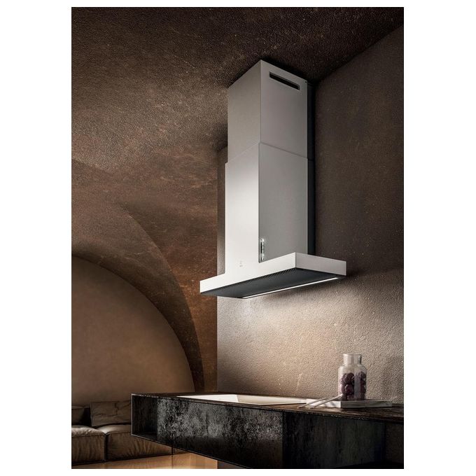 Elica HAIKU WH-A-60 PRF0146268 Cappa a Parete Classe energetica A 3 Velocita' Aspirante Touch Control Illuminazione LED 60 cm Krion Bianco