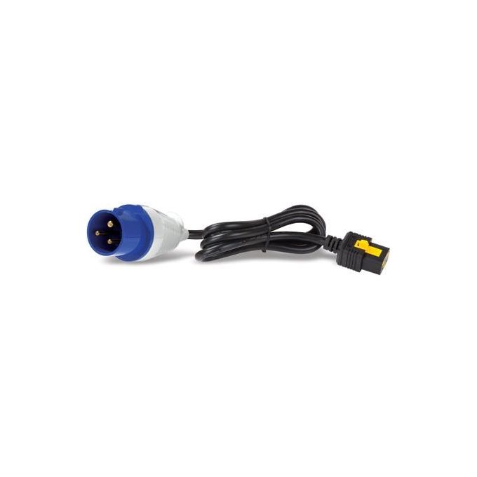 Apc Cavo di Alimentazione IEC 60309 16A (M) a IEC 60320 C19 16 A 3mt Chiusura Aggancio Nero