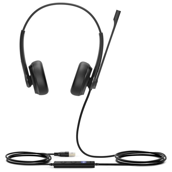 Yealink Telefonia UH34 DUAL TEAMS Cuffia e Auricolare Padiglione Auricolare Usb Tipo A Nero